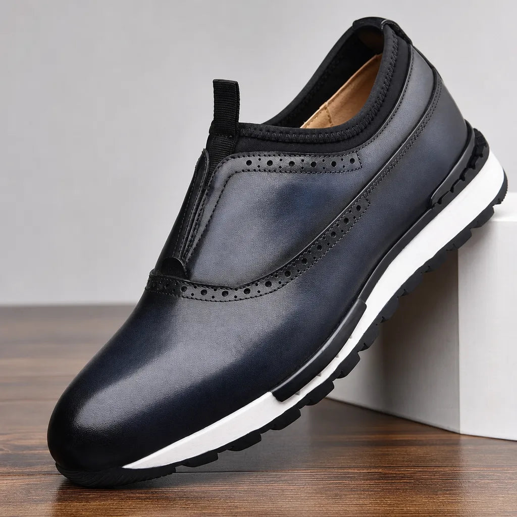 Torrence | Men's Luxury Leather Sneakers - By Qivii
