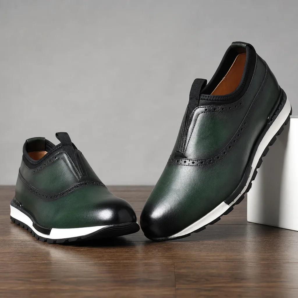 Torrence | Men's Luxury Leather Sneakers - By Qivii