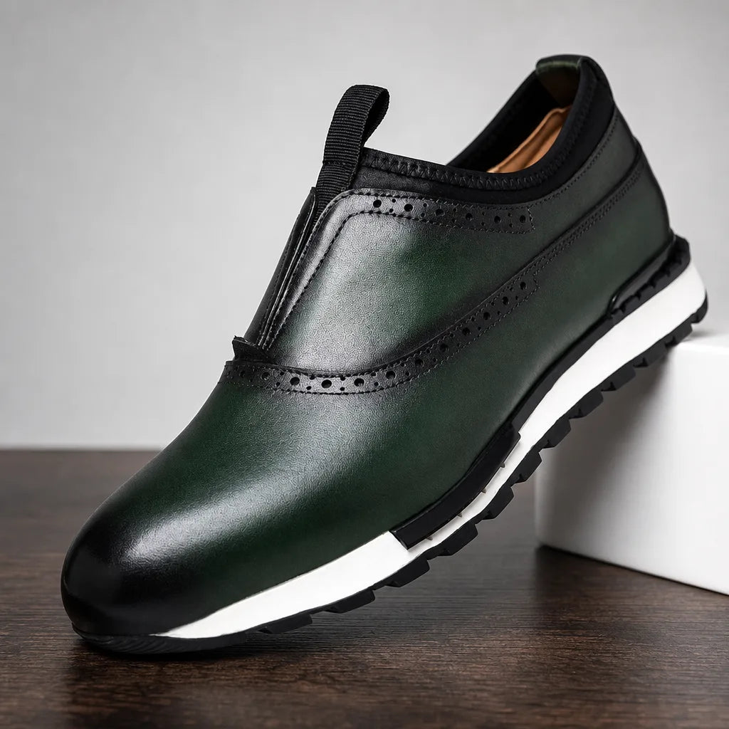 Torrence | Men's Luxury Leather Sneakers - By Qivii