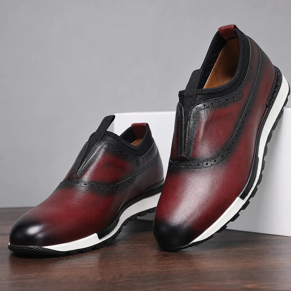 Torrence | Men's Luxury Leather Sneakers - By Qivii