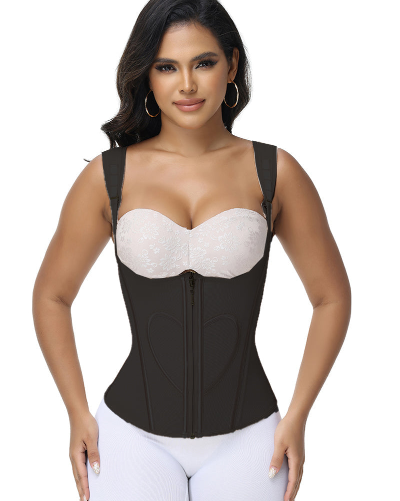Shapshe® Fajas Colombianas Heart Pattern Tank Top Waist Trainer