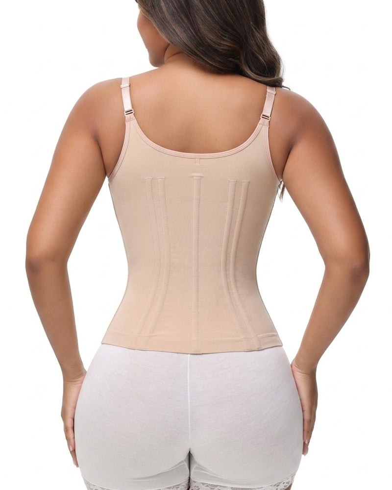 Shapshe® Floral Lace Overbust Waist Trainer Top With Nipple Covers