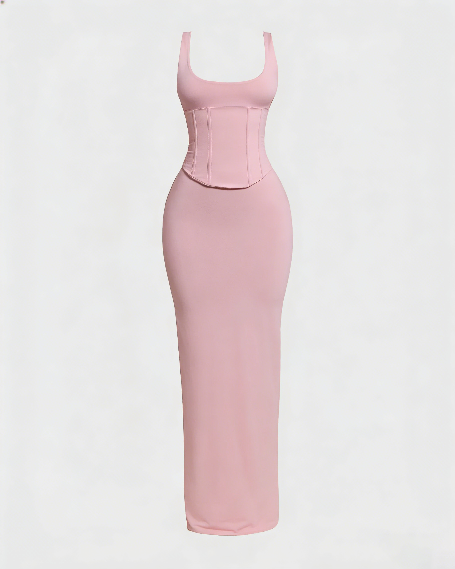 Hourglass Figure Body Shaper The Corset Maxi Dress Two-Piece Set - By Qivii