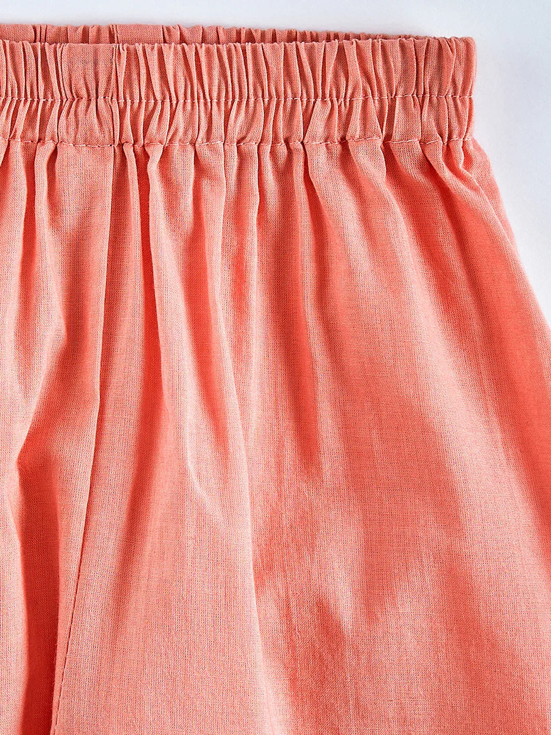 Girl's' Pink Kurta Pant Set