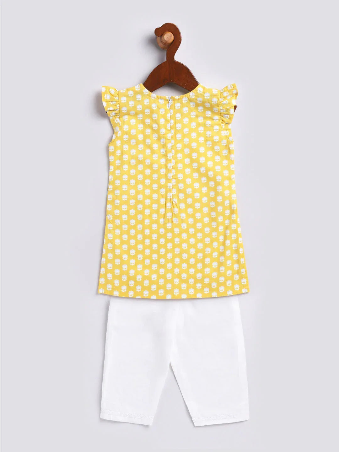 Girl's' Yellow Kurta Set