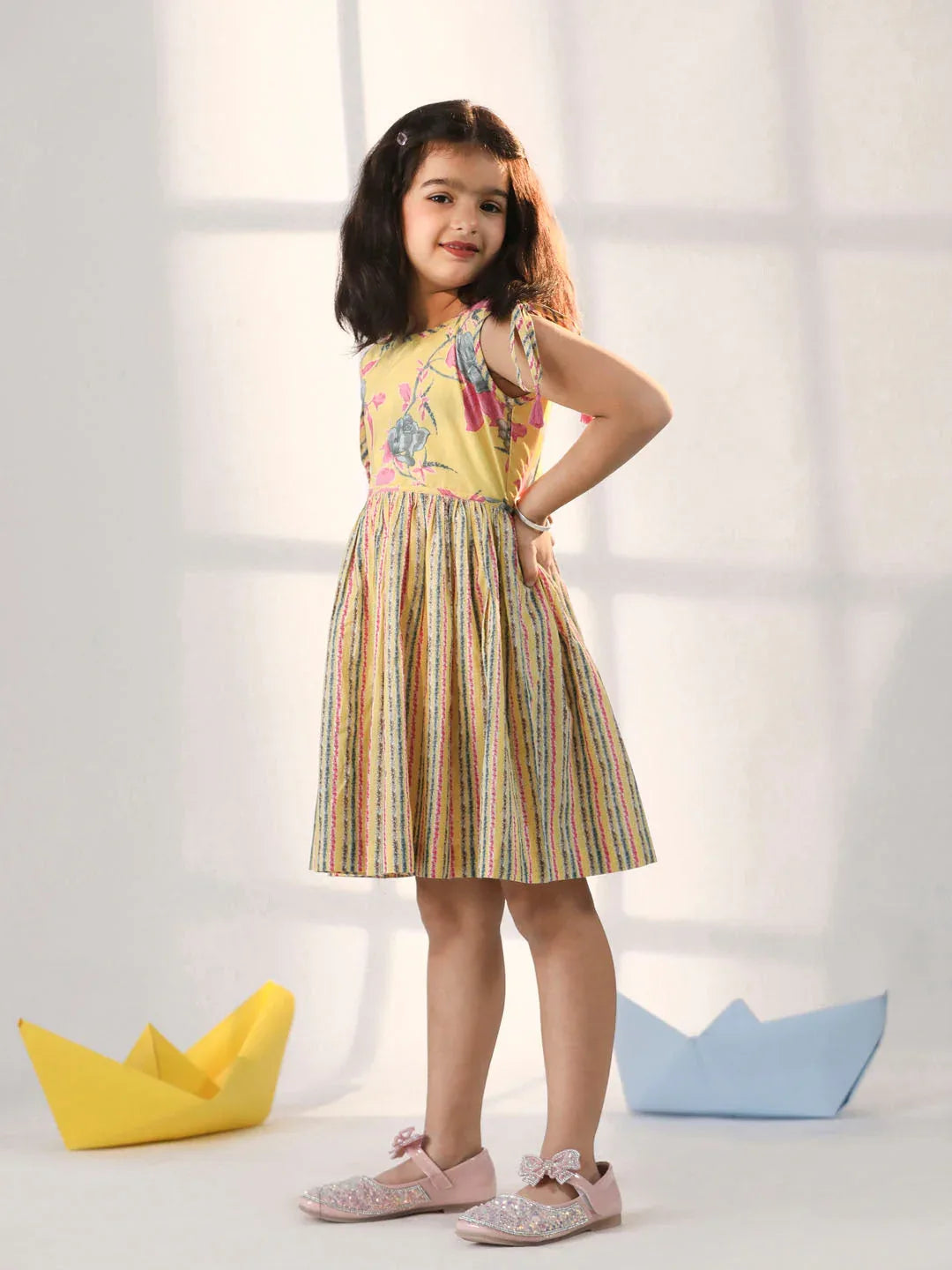 Girl's' Yellow Dress