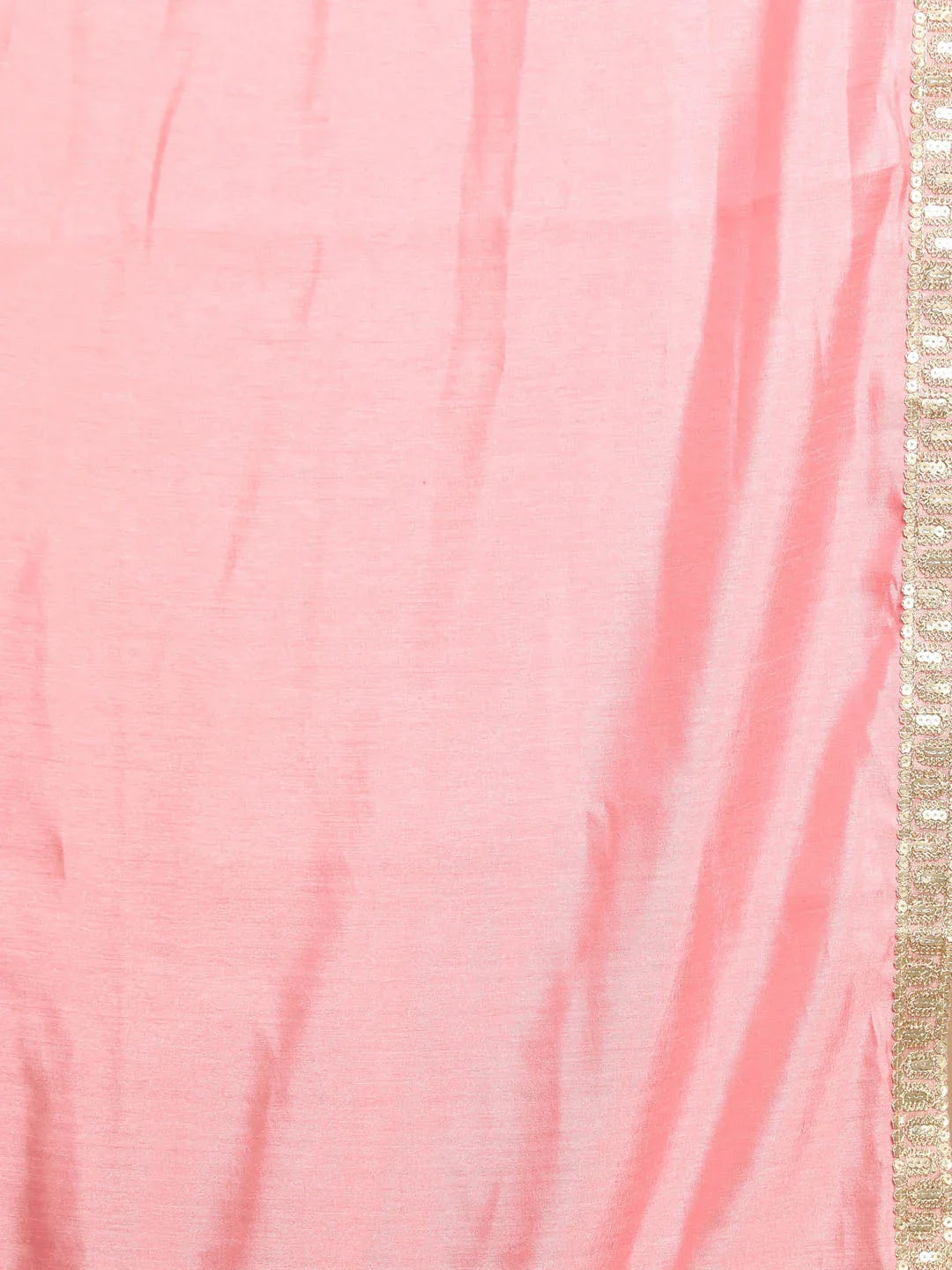 Men's Pink And Gold Silk Blend Sherwani Set With Pink Dupatta