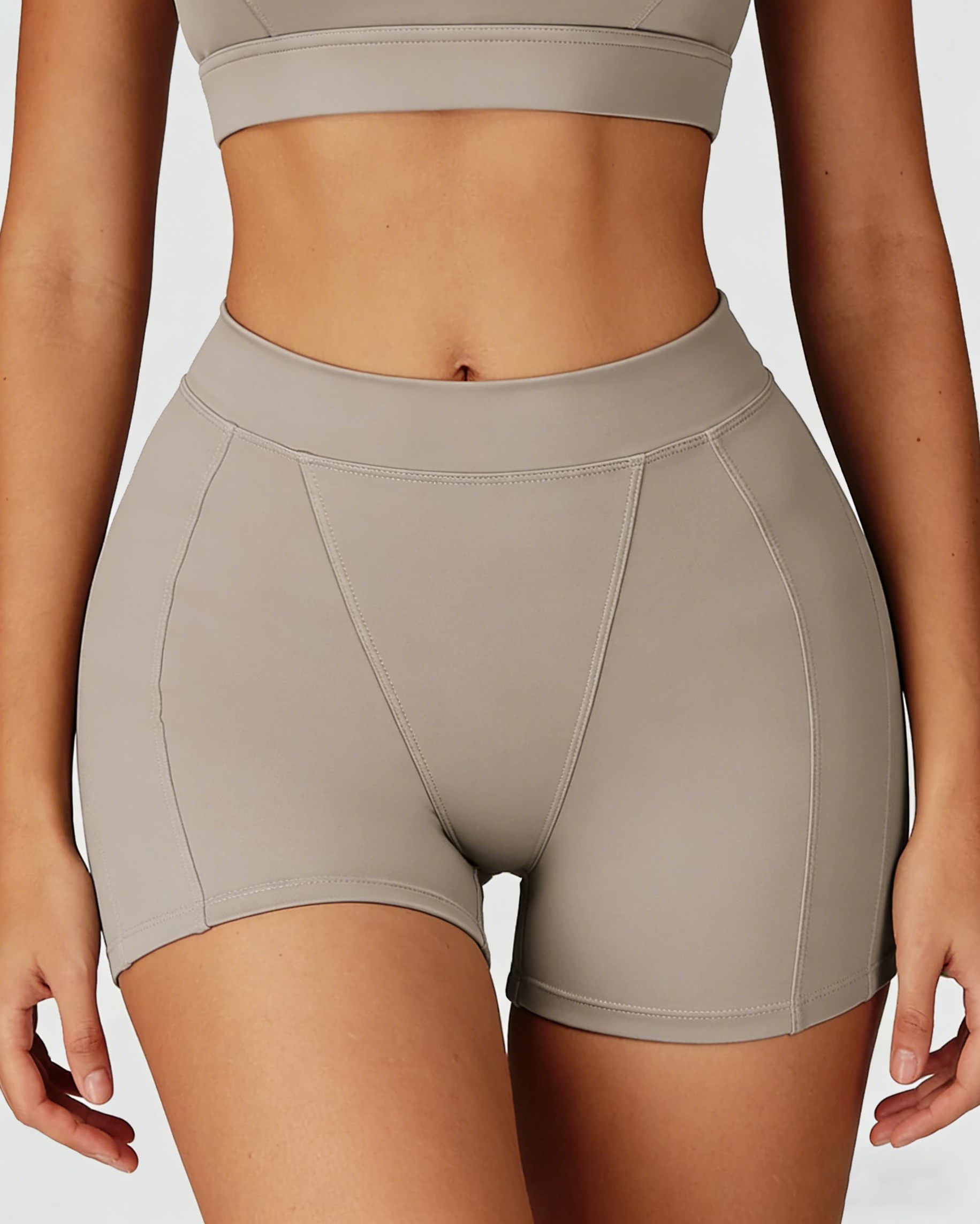 Core High-Waist Casual Style Hot Shorts Belly Wrap Tight Slim Outdoor Running Fitness Yoga Shorts - By Qivii