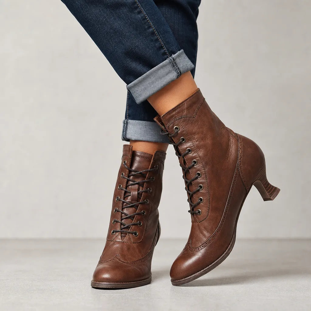Vivienne | Women's Fall Ankle Lace Boots