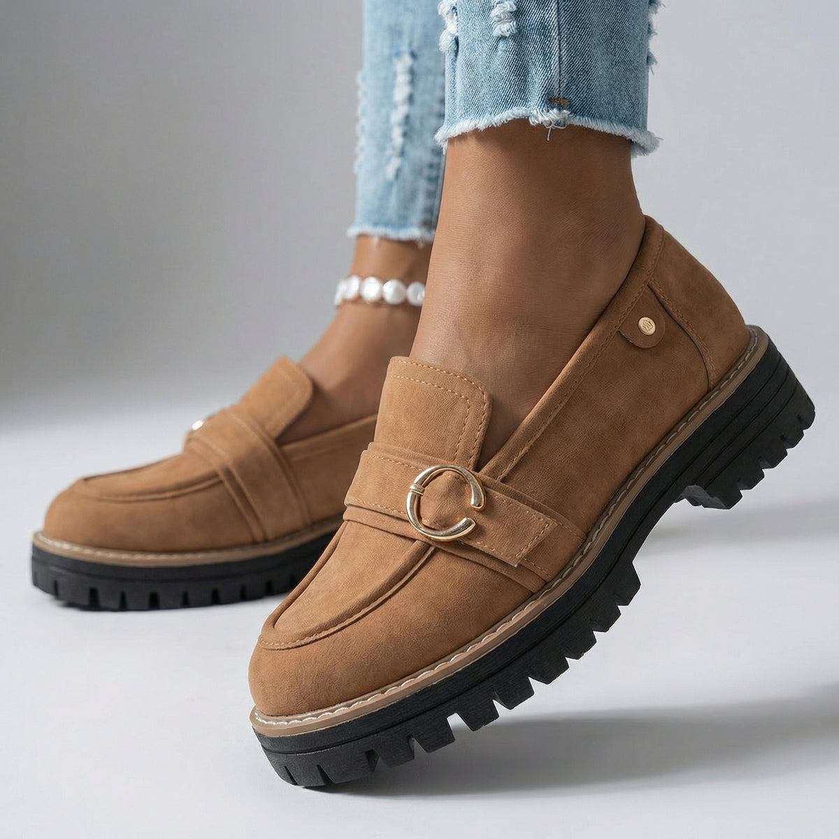 Corinna Ring Platform Loafers