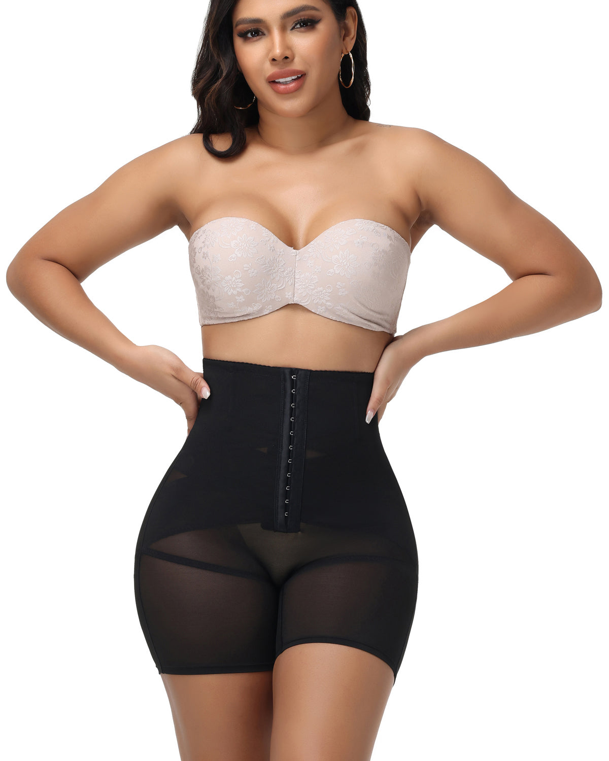 Shapshe® Mesh High Waist Tummy Control Shaping Shorts