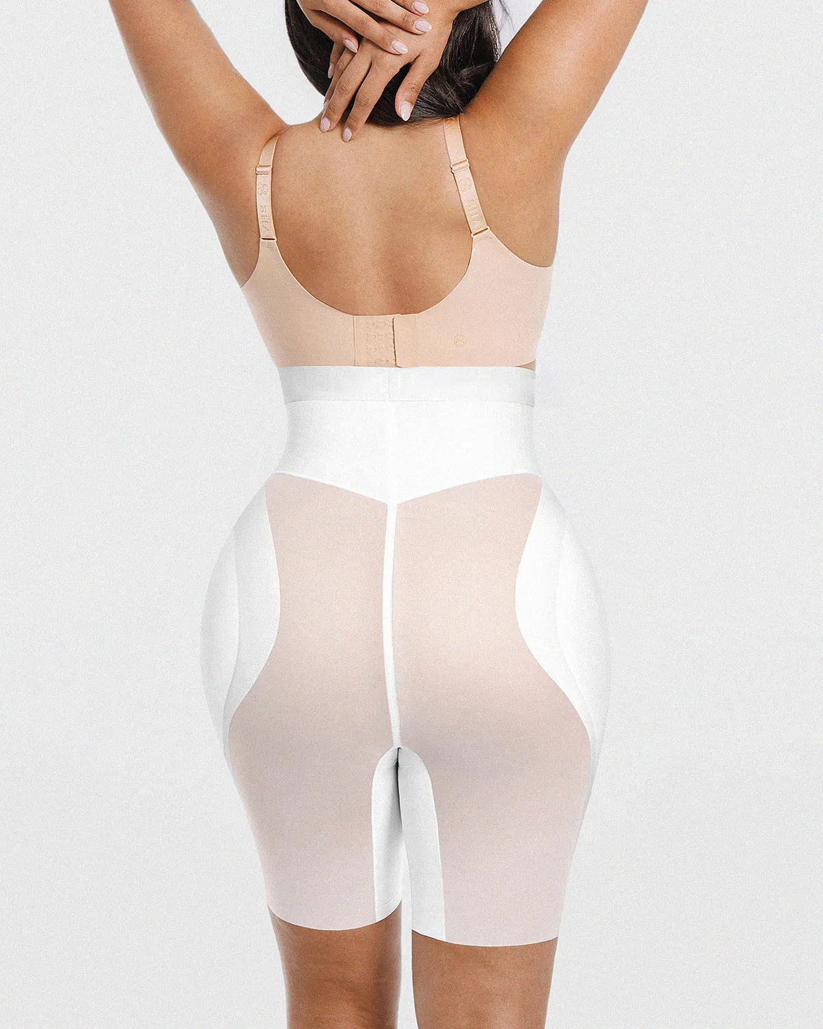 High Waist Tummy Control Hip Enhancer Padded Mesh Short