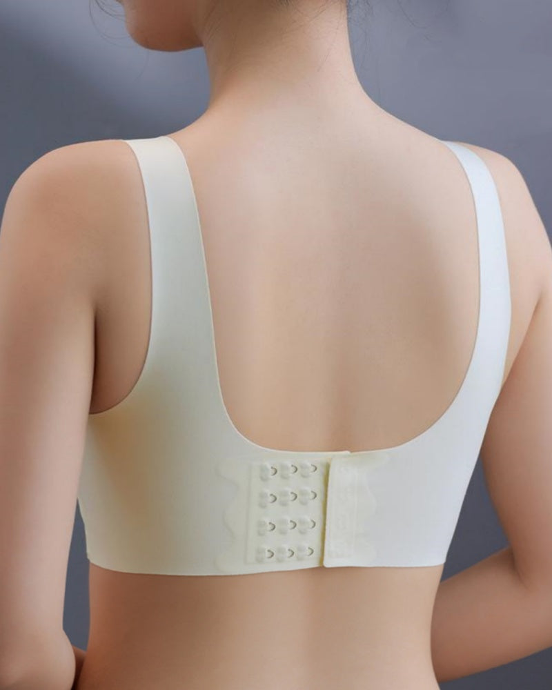 Large Size Front Buckle Push Up Anti Sagging Sports Vest Bra - By Qivii