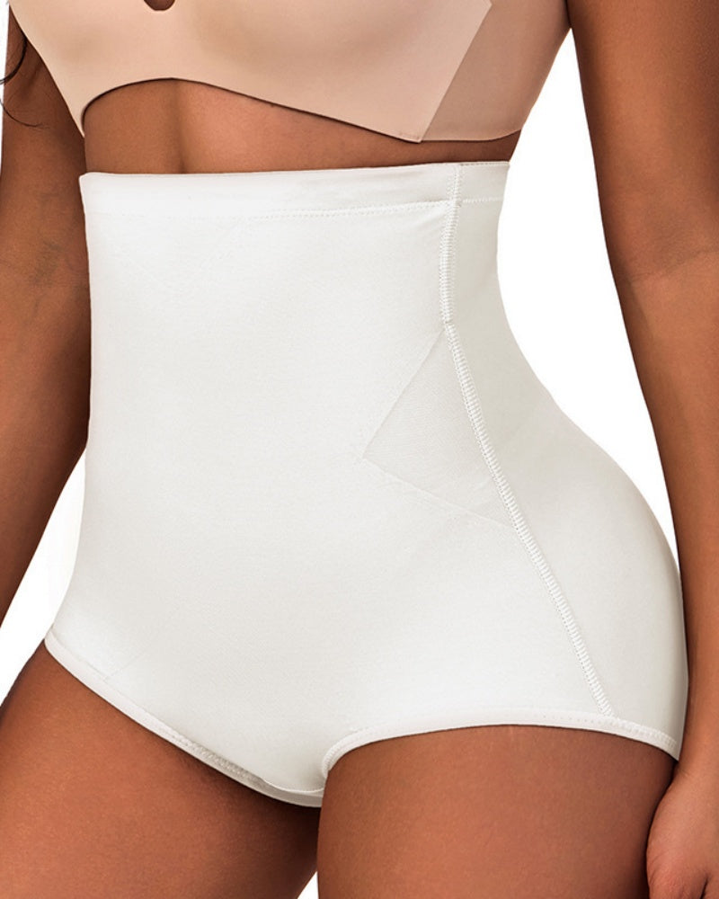 High Waist Compression Mesh Patchwork Tummy Control Panties - By Qivii