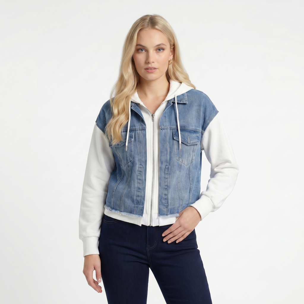 Sylvia Layered Denim Jacket