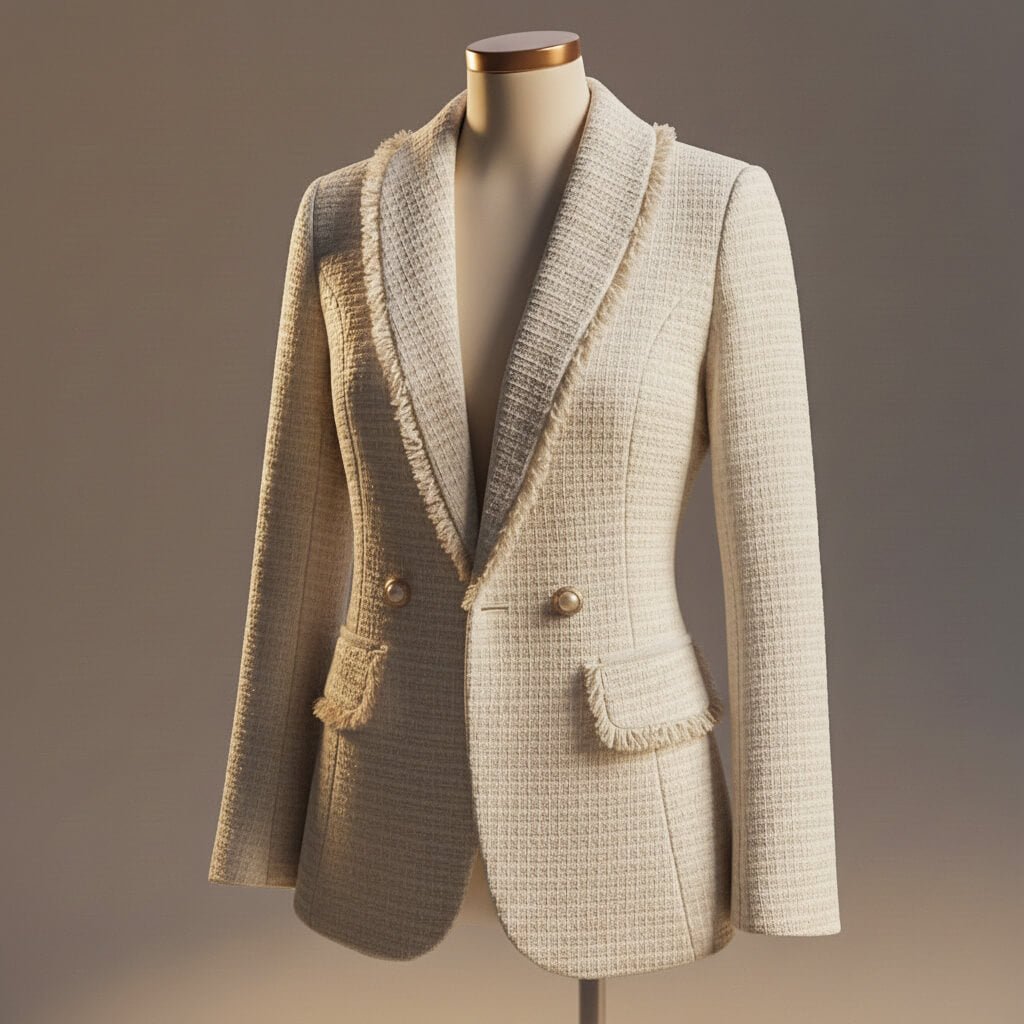 Avery Couture Boucle Blazer - By Qivii