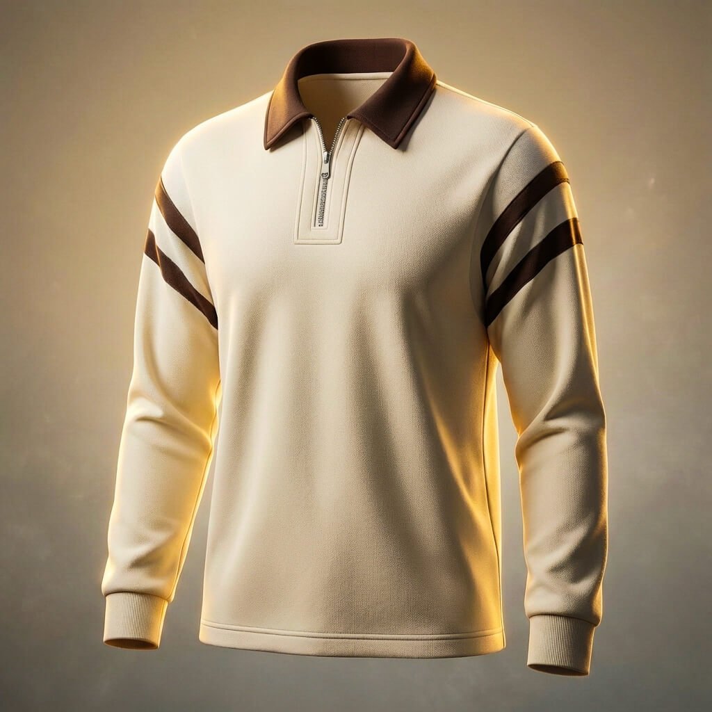 Brett Prestige Long Sleeve Polo - By Qivii