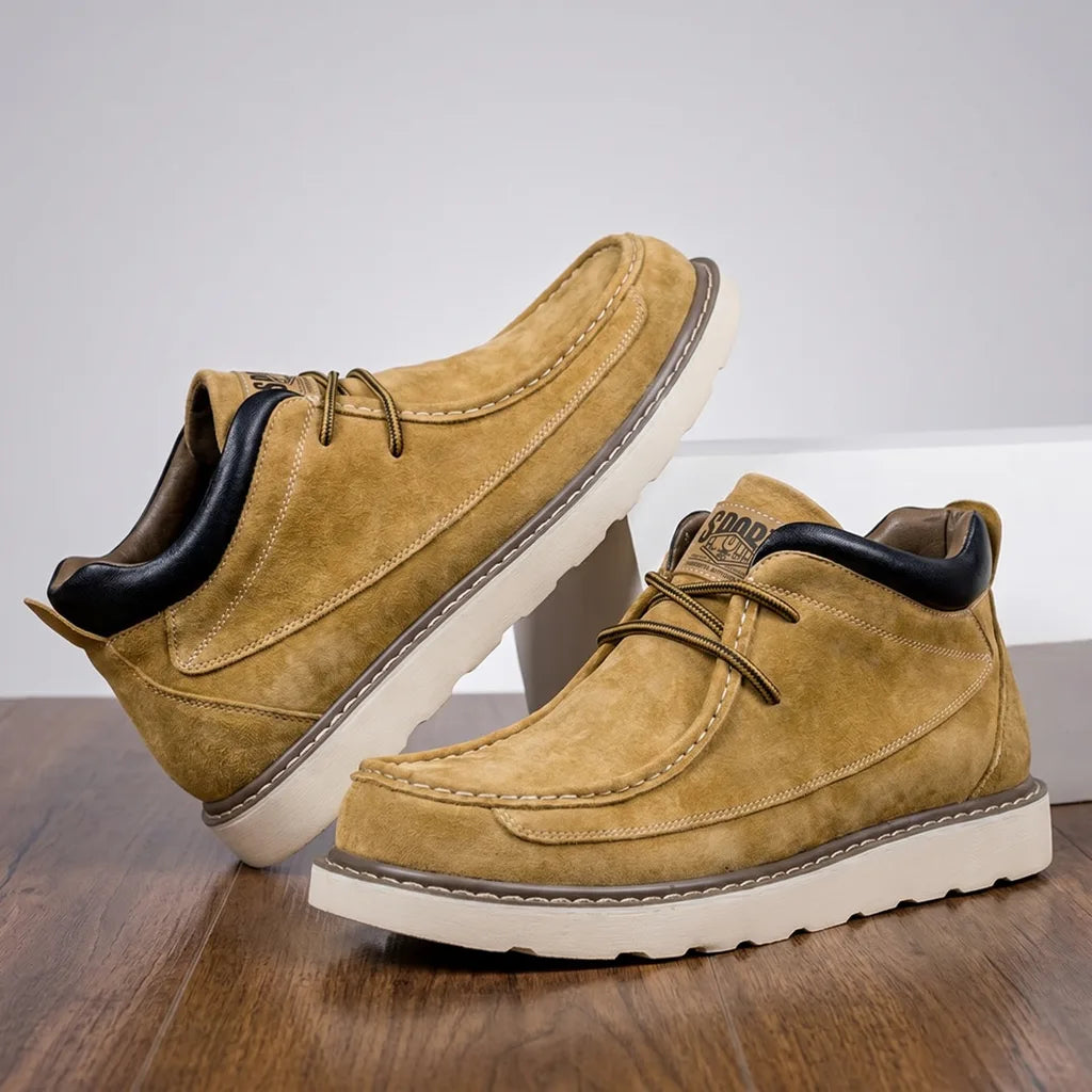 William Leather Moc Boots