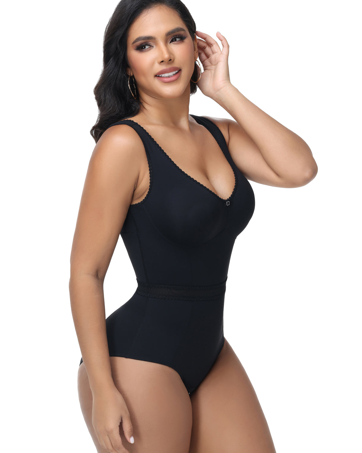 Shapshe® Lace Slimming Tummy Control Shapewear Bodysuit