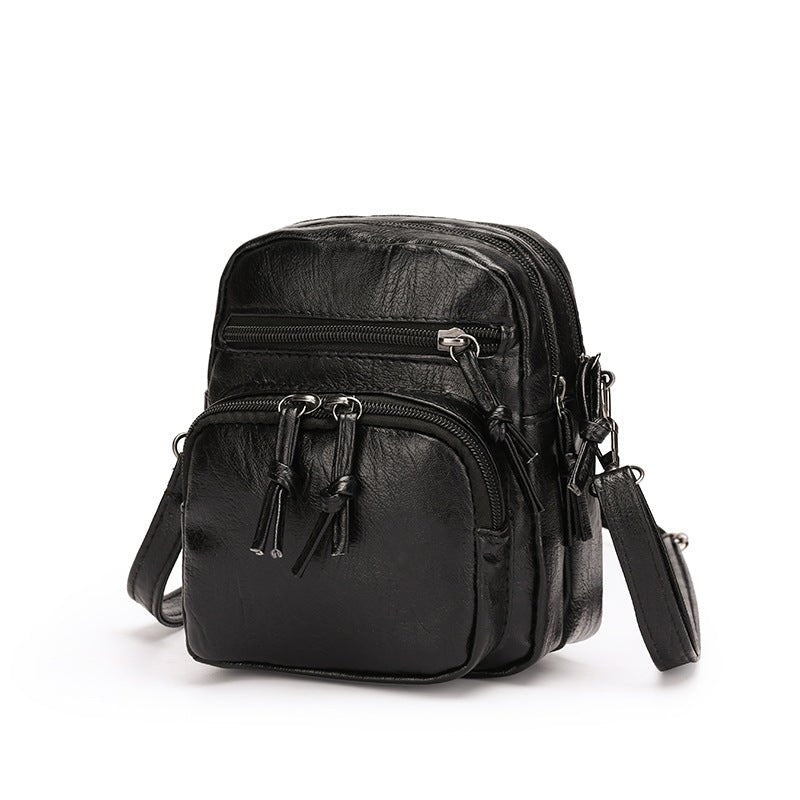 Women Soft Leather Crossbody Travel Bag - By Qivii