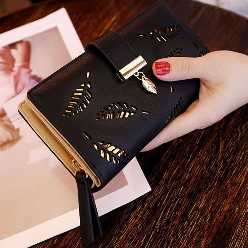 Women's Leaf Pattern Wallet - By Qivii