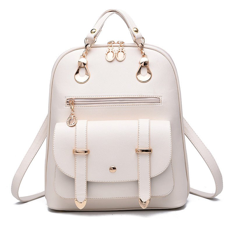 Women's Leather Dual-Use Backpack - By Qivii