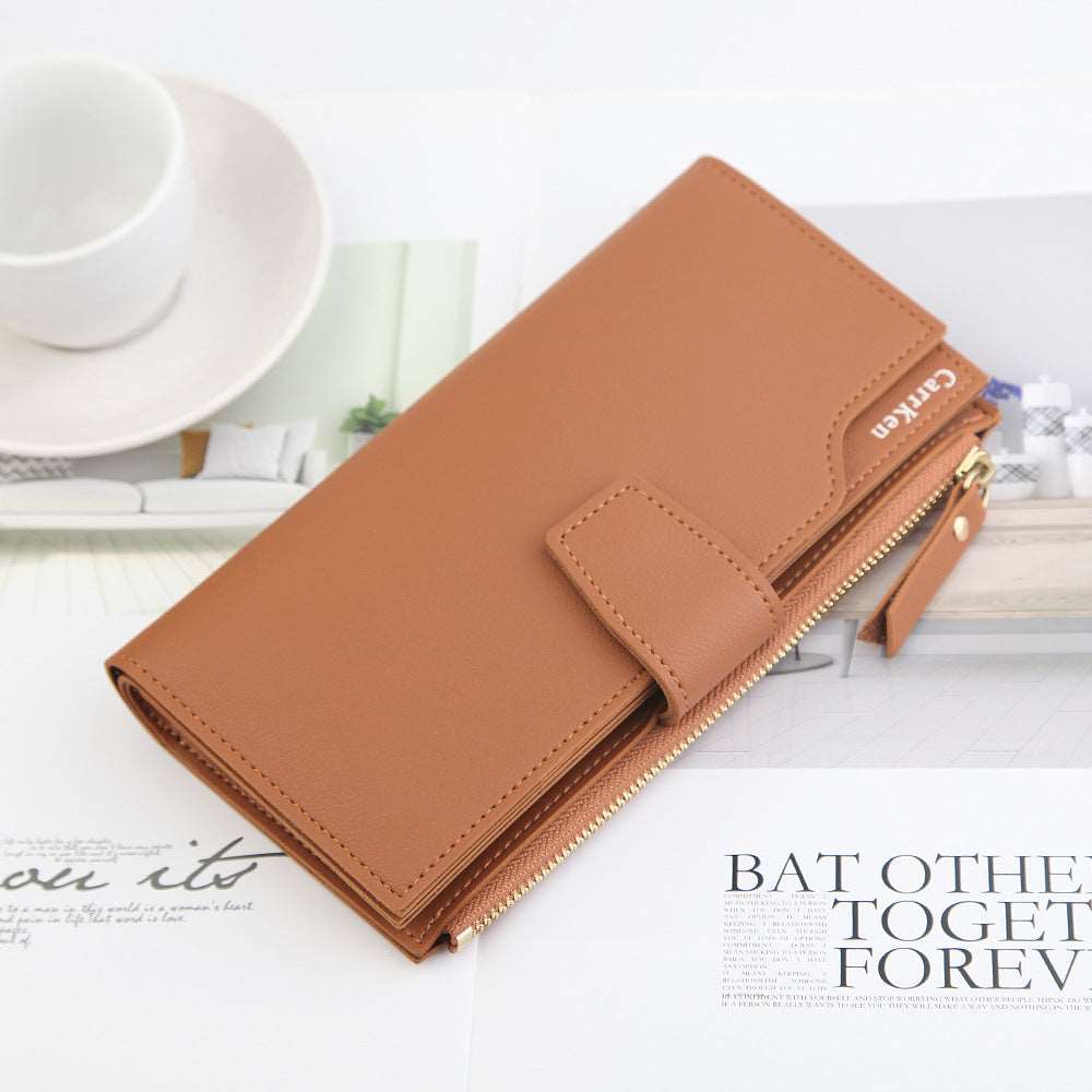 Women's Long Zipper Wallet - By Qivii