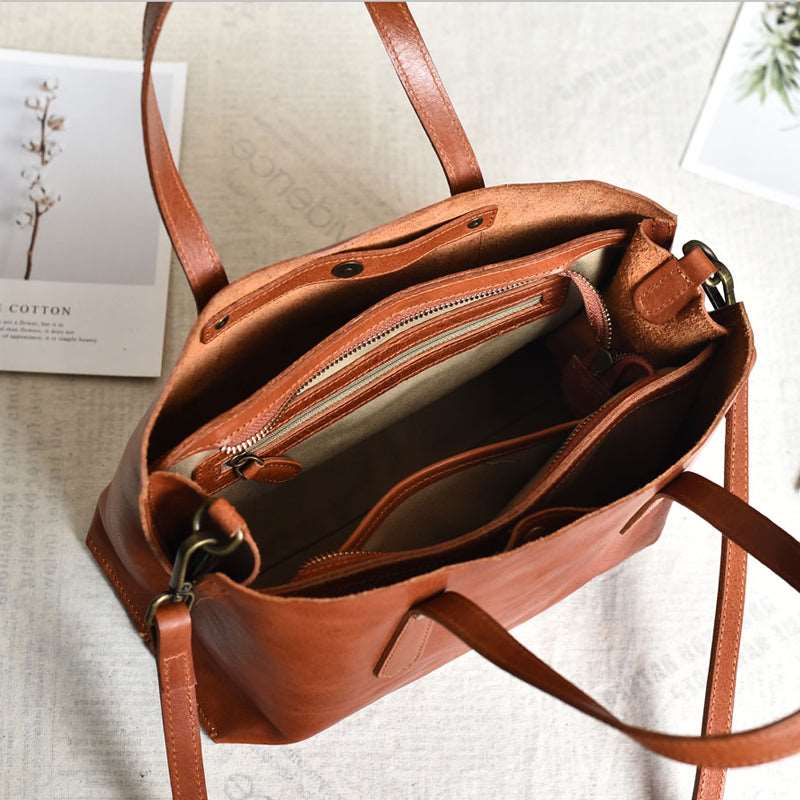 Women's Luxury Leather Shoulder Bag - By Qivii