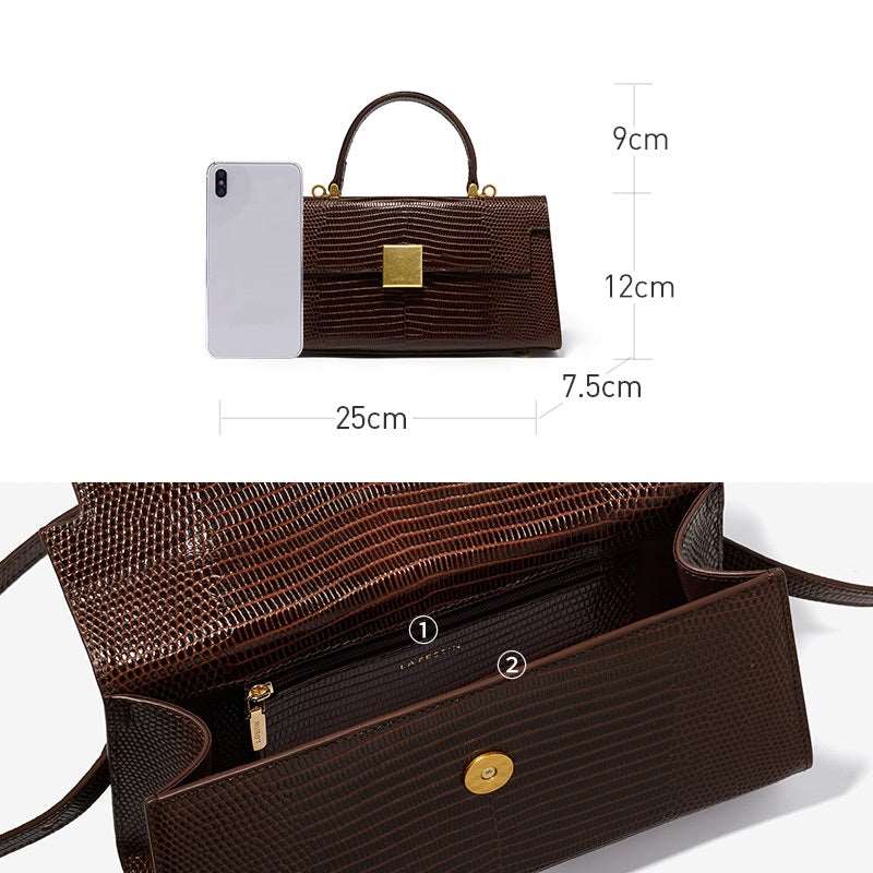 Women's Luxury Retro Leather Underarm Shoulder Bag - By Qivii