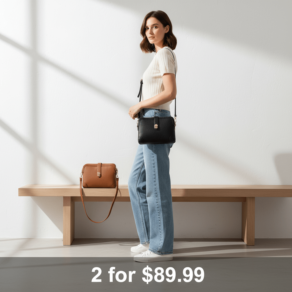 The Ava Crossbody Bag - By Qivii