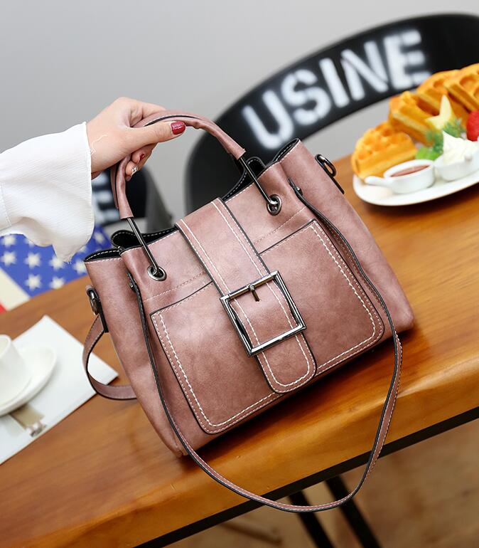 Women's Soft Vintage Bucket Handbag - By Qivii