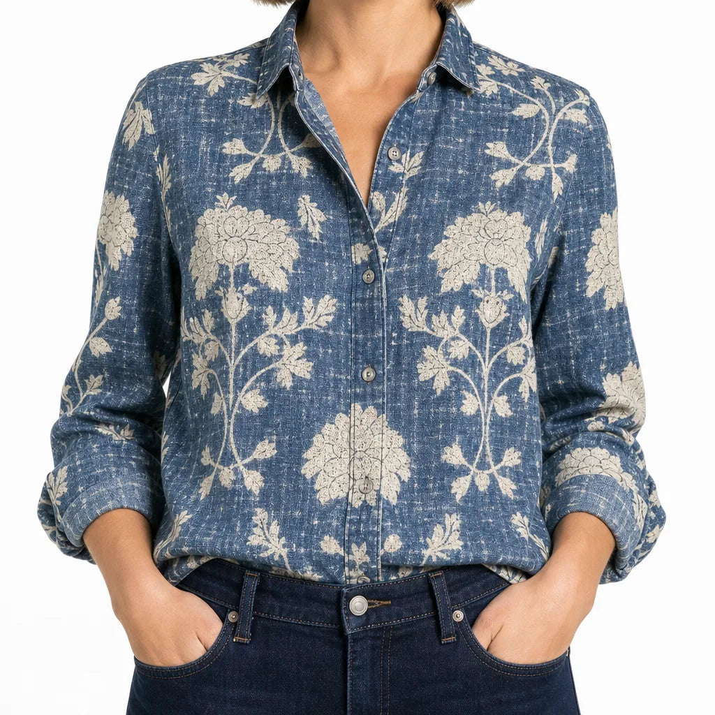 Wrenna | Women's Fall Western Long Sleeve Top