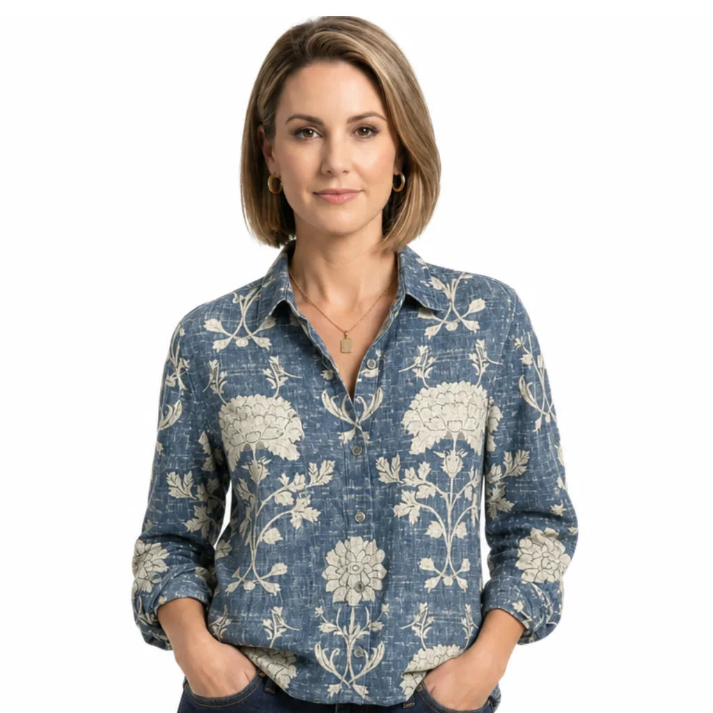Wrenna | Women's Fall Western Long Sleeve Top