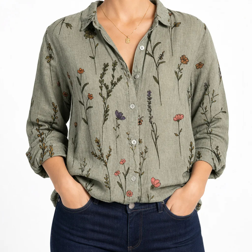 Wrenna | Women's Fall Western Long Sleeve Top