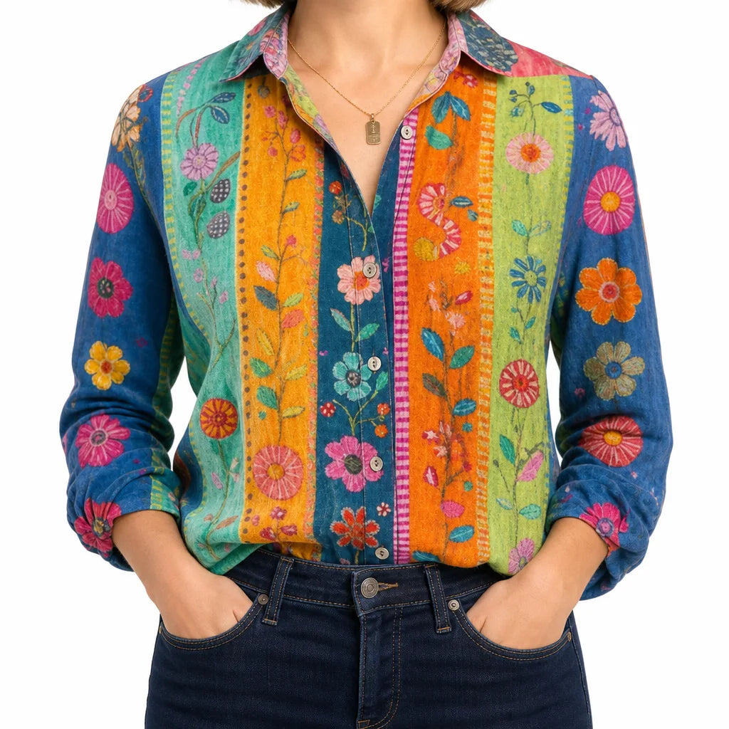 Wrenna | Women's Fall Western Long Sleeve Top