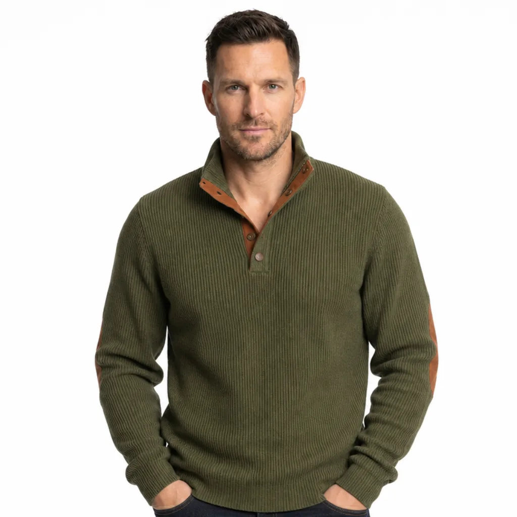 Wyler | Mens Fall Buttoned Knit Sweater