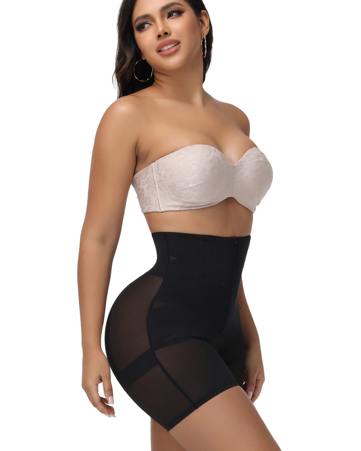 Shapshe® Mesh High Waist Tummy Control Shaping Shorts