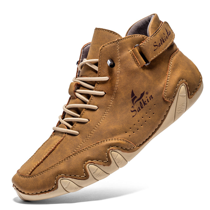 Men’s Octopus High-Top Lace-Up Ankle Boots