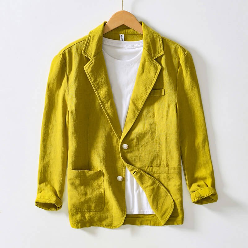 Portofino Classic Linen Blazer - By Qivii