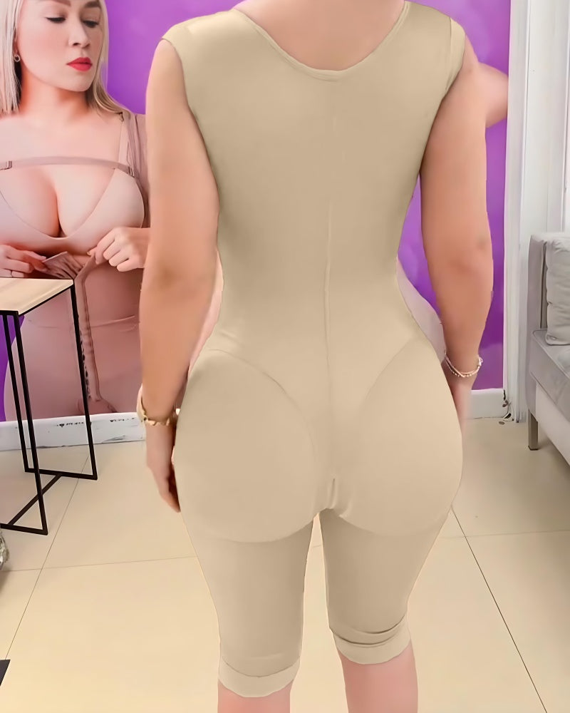 Fajas Colombianas Hourglass Sleeveless Full Body Shaper With Bra