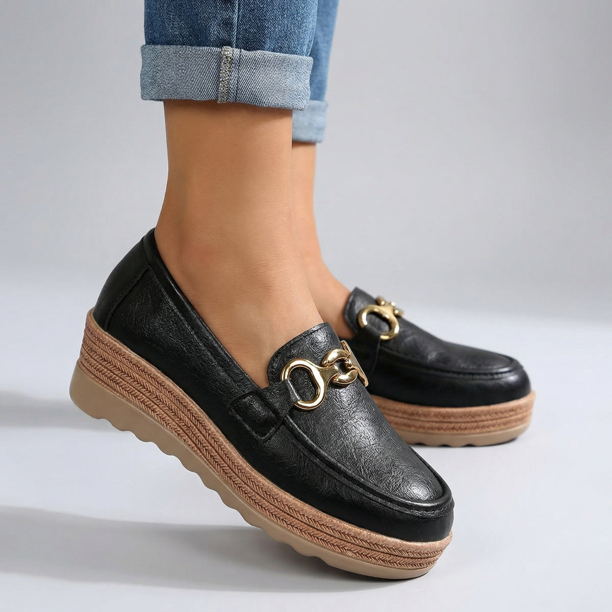 Christina Chain Platform Loafers