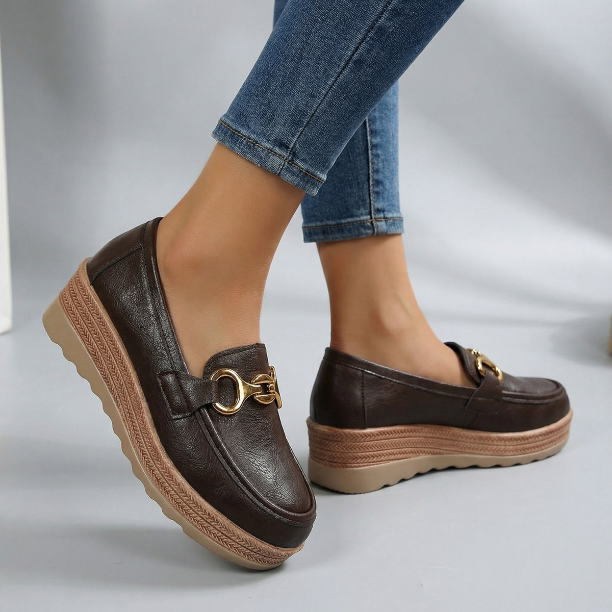 Christina Chain Platform Loafers