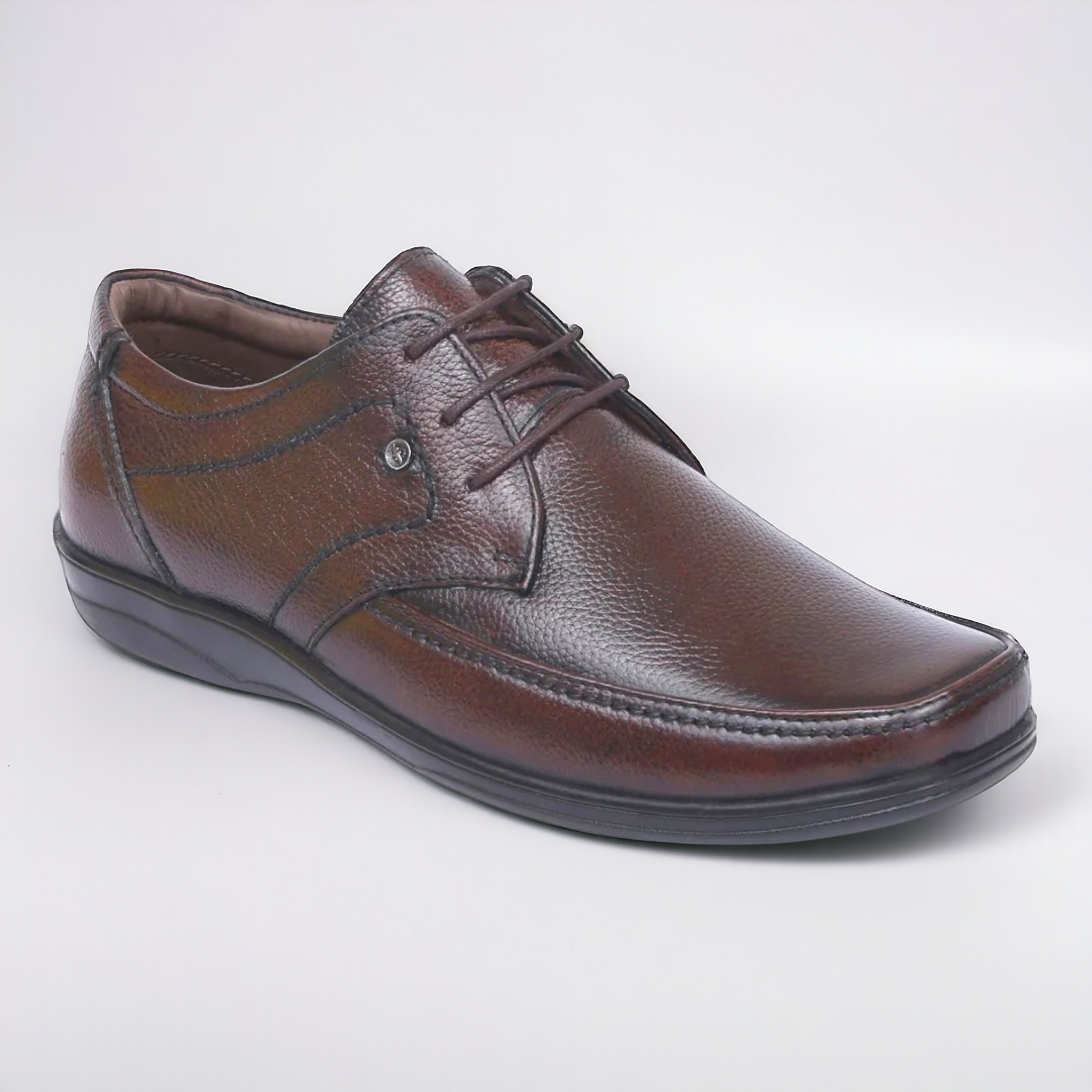 ZOOM D3151 BROWN Men's Casual Lace Up Leather Shoes - qivii