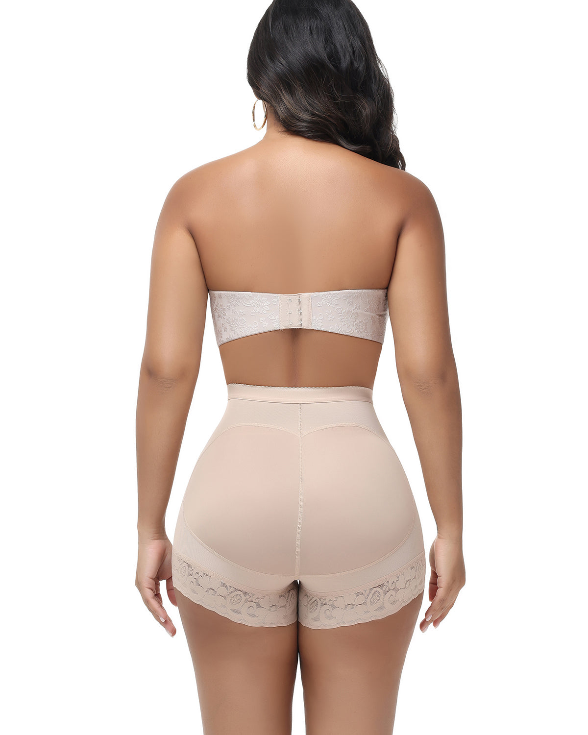 Shapshe® High Waist Hip Lift Shorts With Front Hook Closure