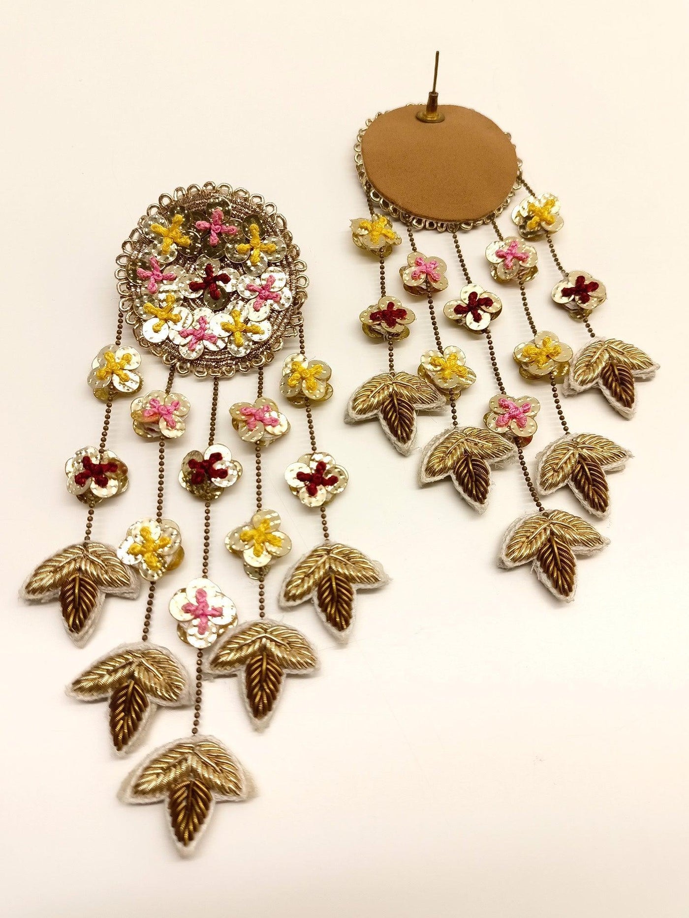 Bharni Antique Gold Handmade Earrings - Uboric