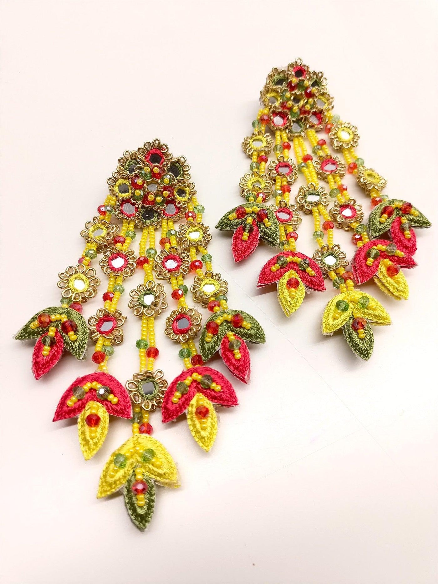 Cristina Multi Colour Handmade Earrings - Uboric