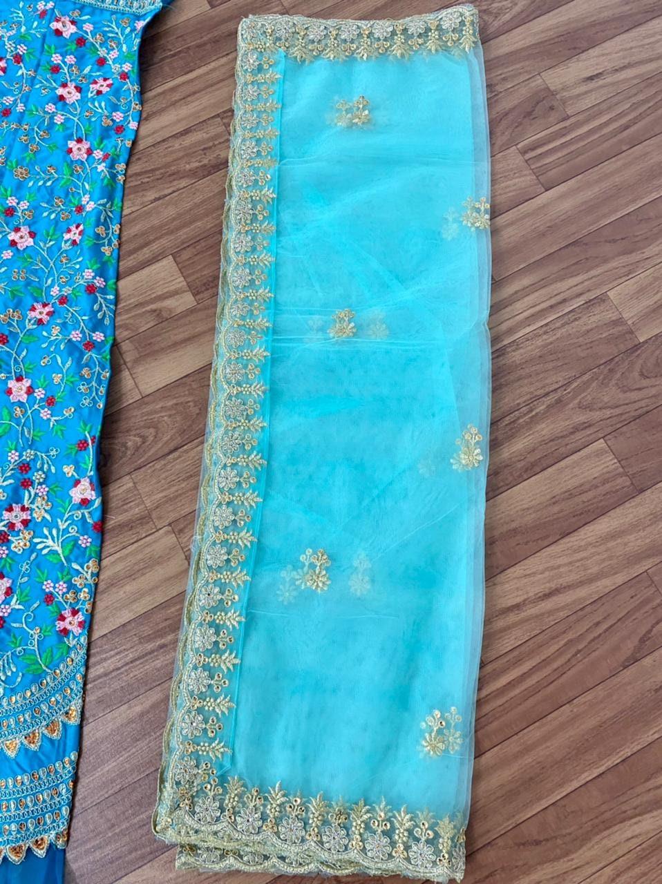 Designer lehenga choli for women party wear Bollywood lengha sari,Indian wedding wear Embrodiery custom stitched lehenga with dupatta,dress (Fully Stitched) - Uboric