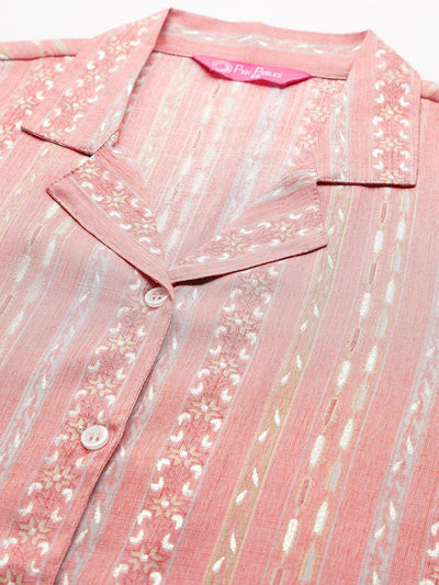 Kiara Pink Shorts Set - Uboric