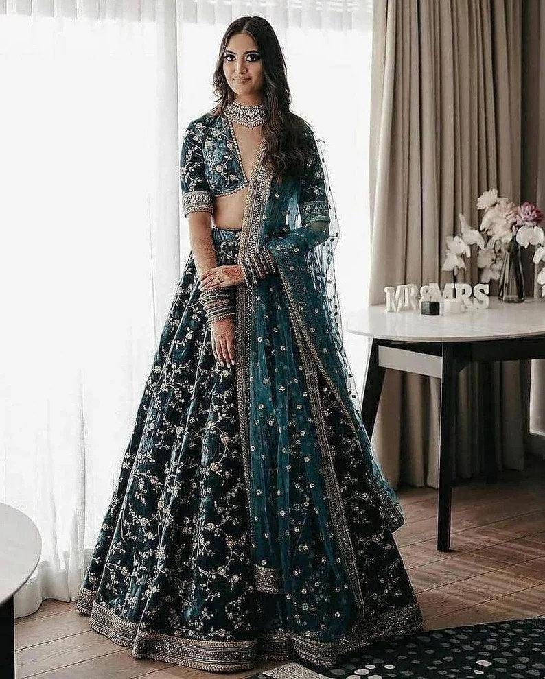 New Designer Lehenga Choli factory with high quality embroidery work Wedding lehenga choli party wear lehenga choli Indian Women,lengha