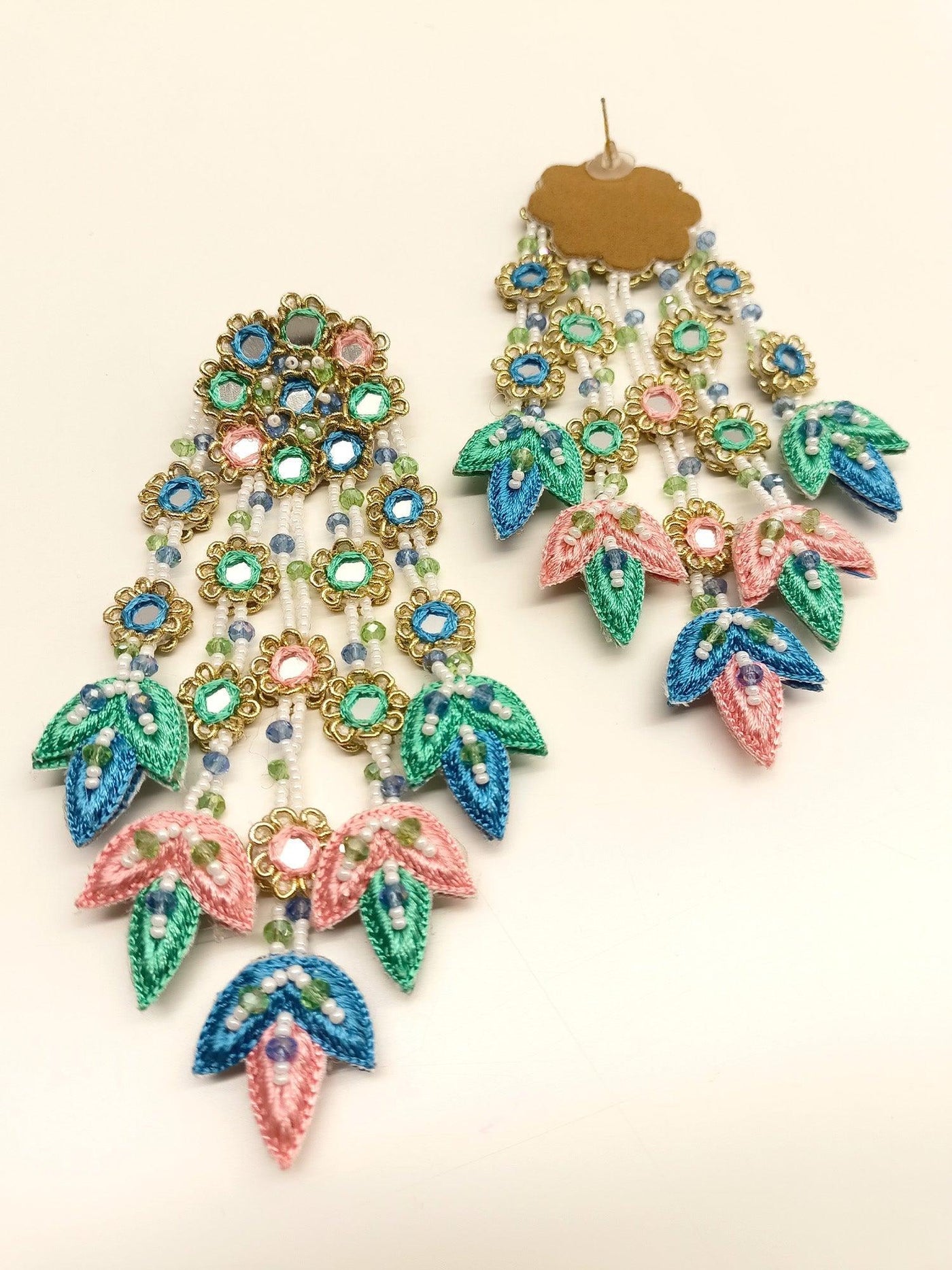 Samridhi Multi Colour Handmade Earrings - Uboric